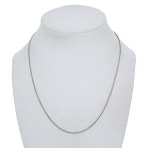 Estate Sterling Silver 925 1.3mm Snake Chain Necklace 17.75"